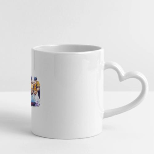 Thrill Rush Anime Squad Streetwear - Mug with Heart Handle