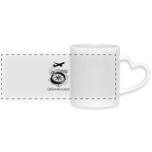 Wanderlust 2026 T-Shirt | Minimalist Travel Plane - Mug with Heart Handle