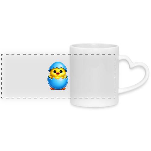 Easter Chick Blue - Mug with Heart Handle