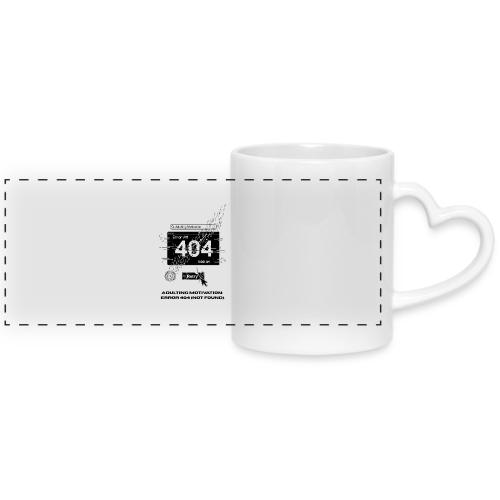 Adulting Motivation: Error 404 T-Shirt - Mug with Heart Handle