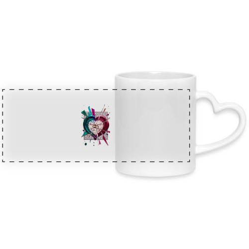 Sealed with a Kiss-Off T-Shirt - Mug with Heart Handle
