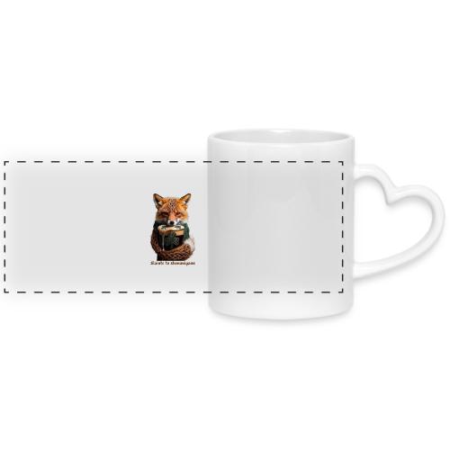 Sly Emerald Fox Toast T-Shirt - Mug with Heart Handle
