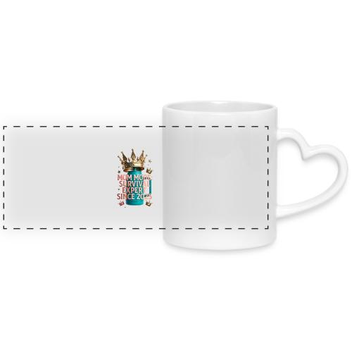 Mom Mode Survival Expert Tee - Mug with Heart Handle