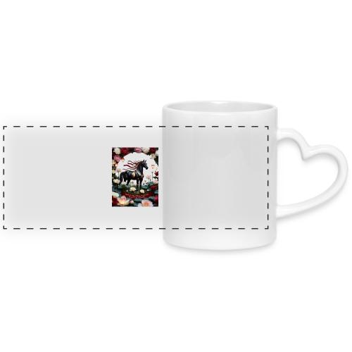 Year of the Horse Harmony T Shirt, Lunar New Year - Mug with Heart Handle