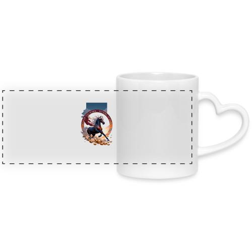 Year of the Horse Dawn T Shirt,Lunar New Year Gift - Mug with Heart Handle