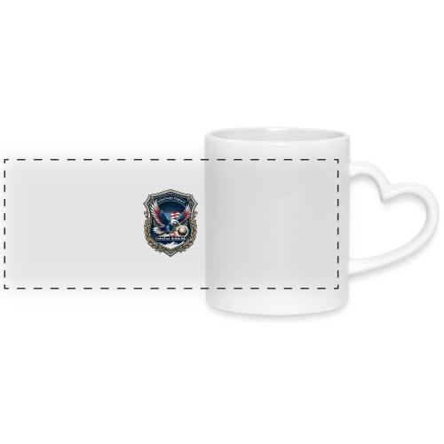 USA Eagle Vanguard T-Shirt,American Flag PrideGift - Mug with Heart Handle
