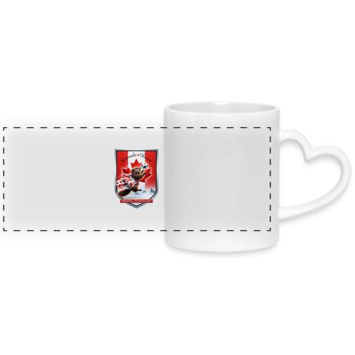 Canada Beaver Ascent T-Shirt, Canadian Pride Gift - Mug with Heart Handle