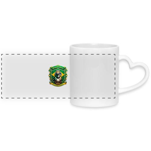 Brazil Jaguar Glory Tee, Brazilian Pride Gift - Mug with Heart Handle