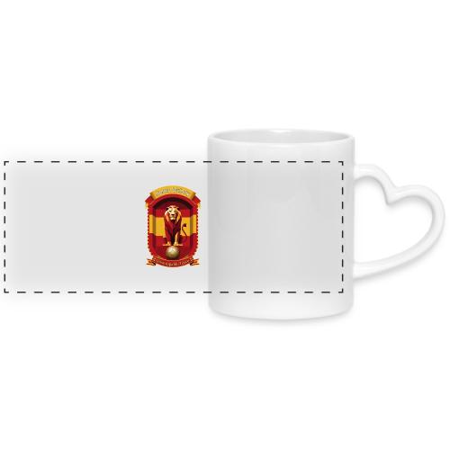 Spain Lion Victory T-Shirt, Flag Pride Crest Gift - Mug with Heart Handle