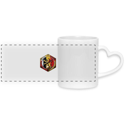Belgium Lion Valor T-Shirt, Belgian Pride Gift - Mug with Heart Handle