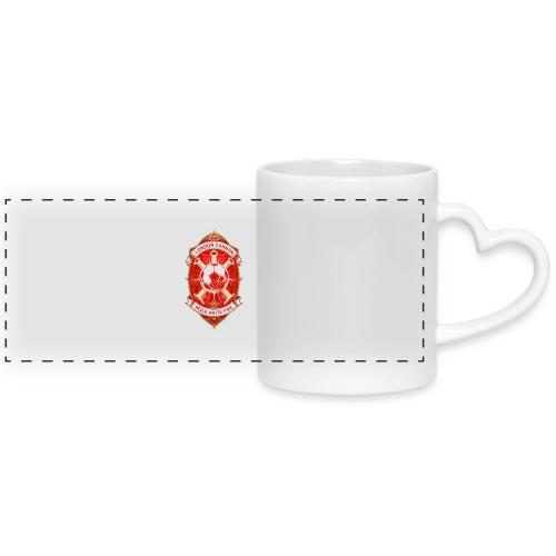 Red London Cannon T Shirt,Football City Pride Gift - Mug with Heart Handle