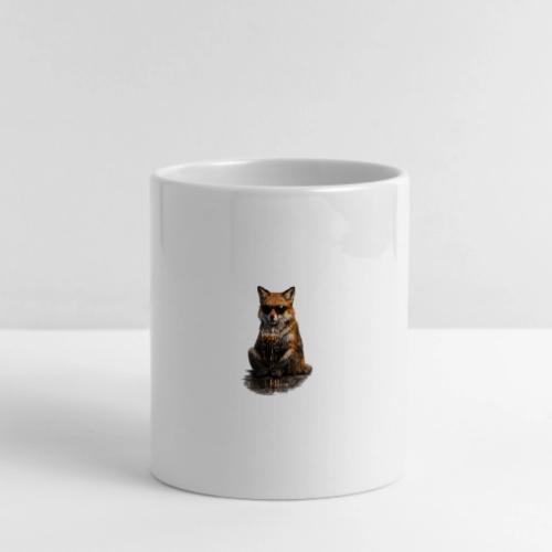 Cool Red Fox Wearing Sunglasses Drinking Coffee - Mug with Heart Handle