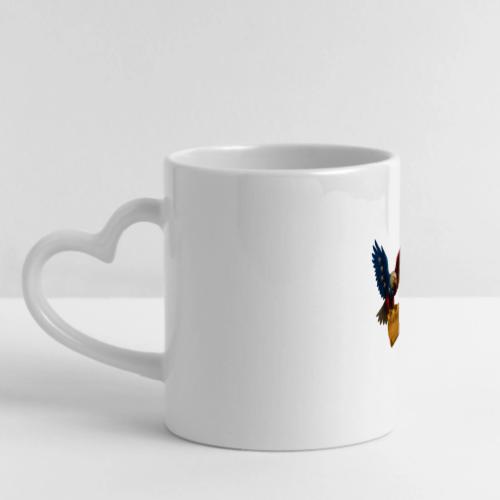 Bill of Rights Bald Eagle - Mug with Heart Handle
