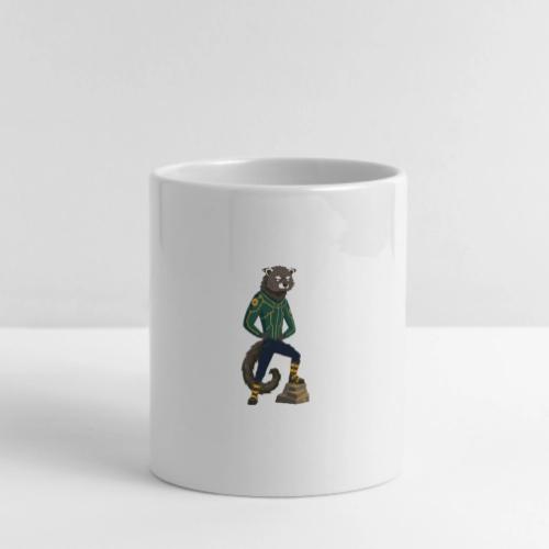 Raccoon Ranger in Neon Armor - Mug with Heart Handle