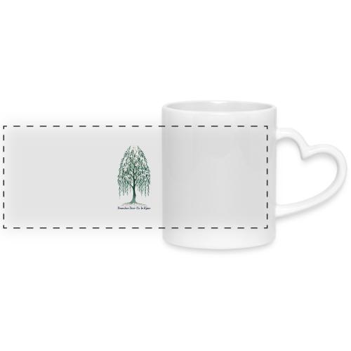 Easter Branches Bow Willow T Shirt, Easter Gift - Mug with Heart Handle