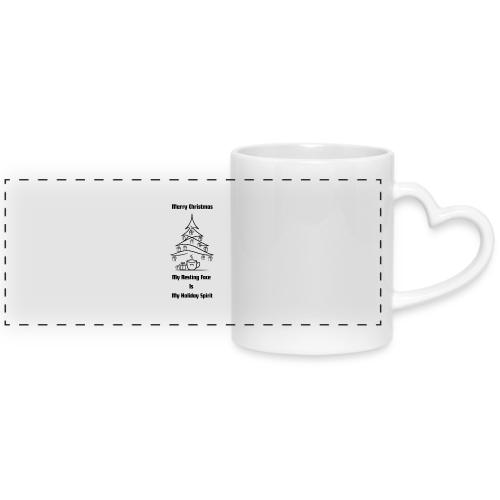 My Resting Face Is My Christmas Spirit T-Shirt - Mug with Heart Handle