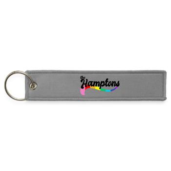 The Hamptons gay rainbow queer vacation LGBTQ LOVE - Jet Tag Keychain - gray - Front