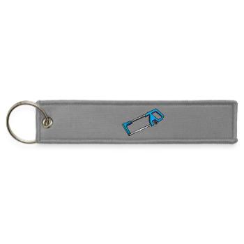 Hacksaw iron saw | Eisensäge - Jet Tag Keychain - gray - Front