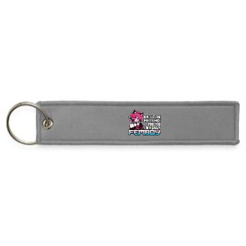 Funny Crazy Femboy Anime Catboy Aesthetic Meme - Jet Tag Keychain - gray - Front