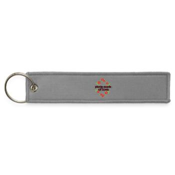 A floral symbol of kindness - Jet Tag Keychain - gray - Front