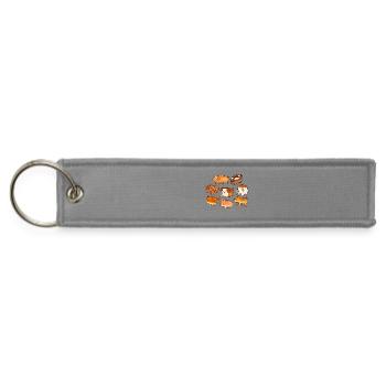 Dog Bread , Circle - Jet Tag Keychain - gray - Front