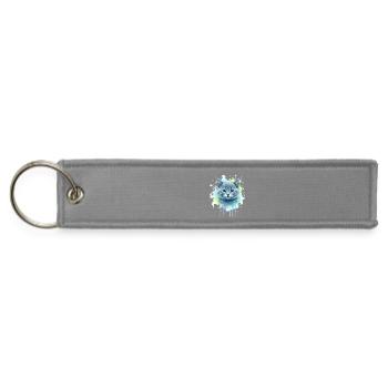 Watercolor Korat Cat Portrait - Jet Tag Keychain - gray - Front