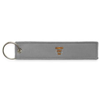 Stronger Every Day Diamond Glyphs - Jet Tag Keychain - gray - Front