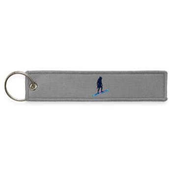 Neon Night Surfing Adventure - Jet Tag Keychain - gray - Front