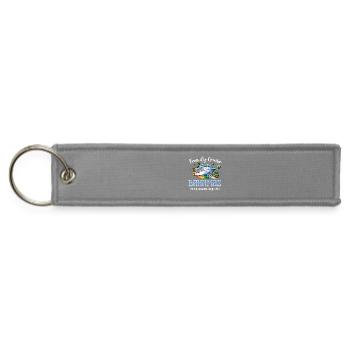 Bahamas Family Cruise Memories Beach Vacation - Jet Tag Keychain - gray - Front