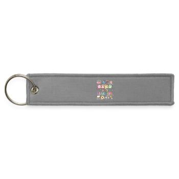 Groovy Play Is Learning Kindergarten Teacher - Jet Tag Keychain - gray - Front