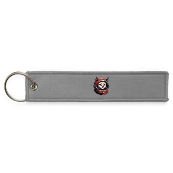 Cat - Jet Tag Keychain - gray - Front