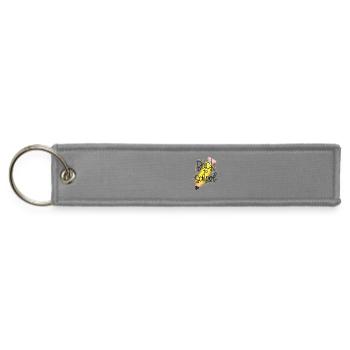 BacktoSchool Pencil Art - Jet Tag Keychain - gray - Front