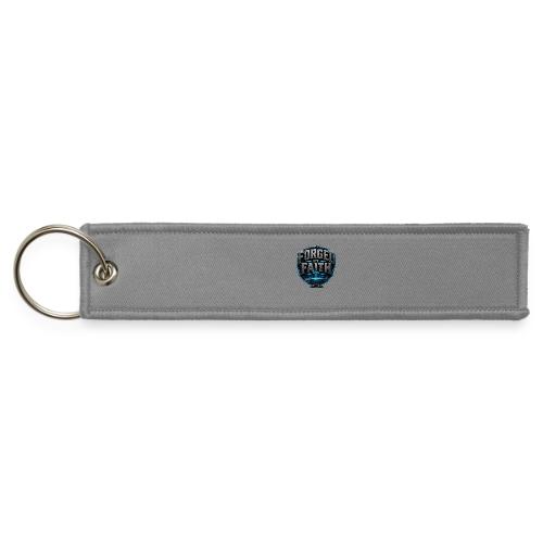 Forged By Faith Cyan Design - Jet Tag Keychain