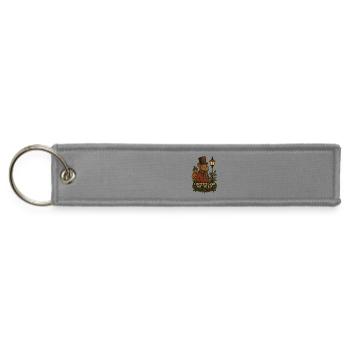 Light the Lamp Not the Rat - Jet Tag Keychain - gray - Front