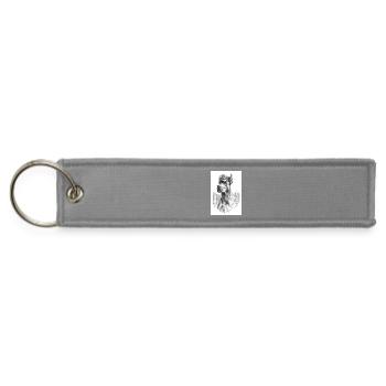 The Guardian: Marble Dog - Jet Tag Keychain - gray - Front