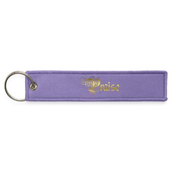 NEW -- Praise Boldly, Shine Brightly! - Jet Tag Keychain - lavender - Front
