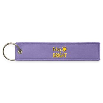 Future Is Bright - Sun - Jet Tag Keychain - lavender - Front