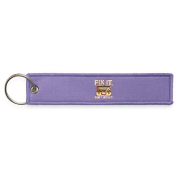 Fix It Don't Ditch It T Shirt, Fix It Shirt, Gift  - Jet Tag Keychain - lavender - Front
