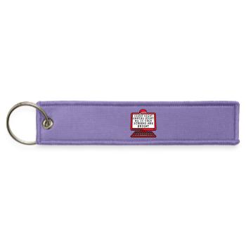 Silent Night Gaming Night All Calm Screens Bright - Jet Tag Keychain - lavender - Front