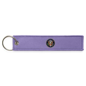 Eagle Seal Emblem with Olive and Arrows - Jet Tag Keychain - lavender - Front