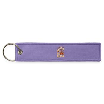 ER Nurse No Coffee No Medical Worker Coffee Lover - Jet Tag Keychain - lavender - Front
