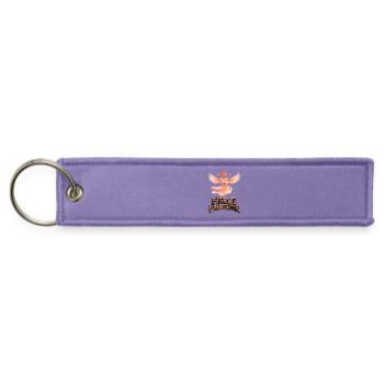 Winged Guardian: Fierce Protector - Jet Tag Keychain - lavender - Front