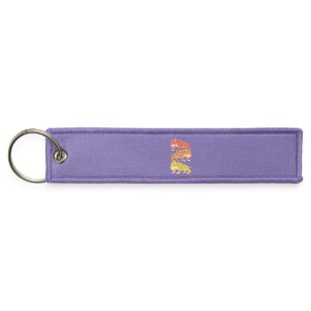 Smilodon Cat Sabertooth Tiger - Jet Tag Keychain - lavender - Front