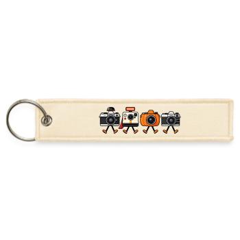 Autumn Camera Quartet - Jet Tag Keychain - creme - Front