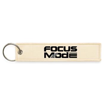 Focus Mode Neon Stripes - Jet Tag Keychain - creme - Front