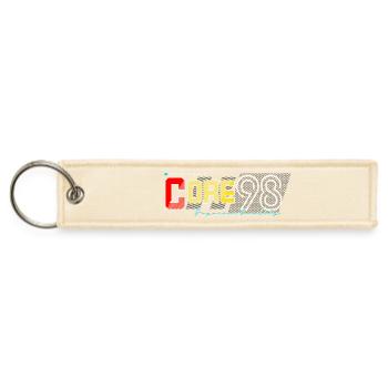 Core 98 Authentic Denim Retro - Jet Tag Keychain - creme - Front