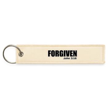 Forgiveness John 316 Spiritual Design - Jet Tag Keychain - creme - Front