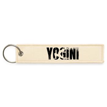 Yogini - Jet Tag Keychain - creme - Front