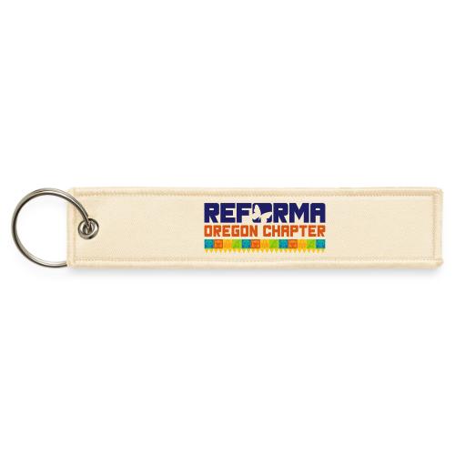 Reforma Logo_Blue - Jet Tag Keychain