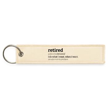 Awaiting design - Jet Tag Keychain - creme - Front